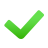  A green checkmark indicating thst this was counted as a credit-based internship/externship course